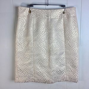 Ann Taylor Loft Jacquard Pencil Skirt. Size 10